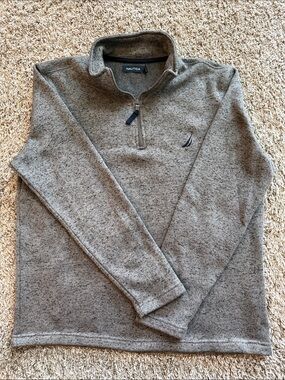 Nautica Men’s Knit quarter zip sweater